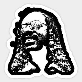 Stevie Wonder Pop Art Portrait Sticker